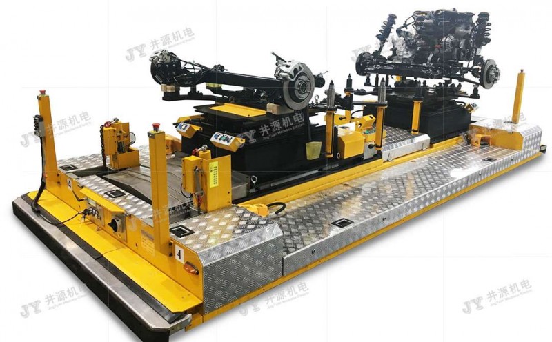 磁帶導引雙舉升合裝型AGV